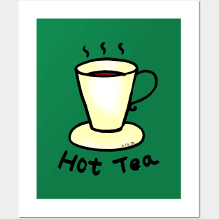 hot cup of tea Posters and Art